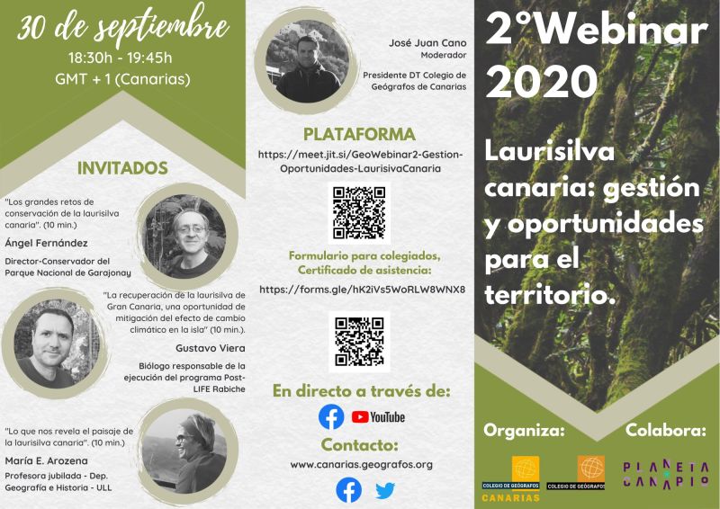 Webinar 2 "Laurisilva canaria: gestión y oportunidades para el territorio"